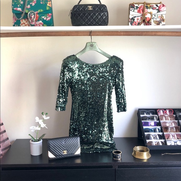 Blaque Label Supernova Green Sequin Dress 😍🥳🥂 - Picture 6 of 8